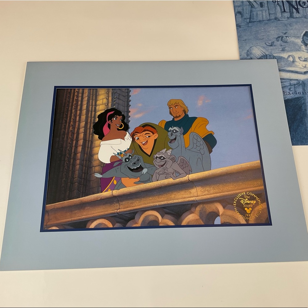 Disney 1997 The Hunchback of Norte Dame Exclusive Commemorative Lithograph